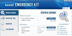Emsisoft Emergency Kit 11 screenshot 1