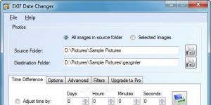 EXIF Date Changer 3.3 screenshot 1