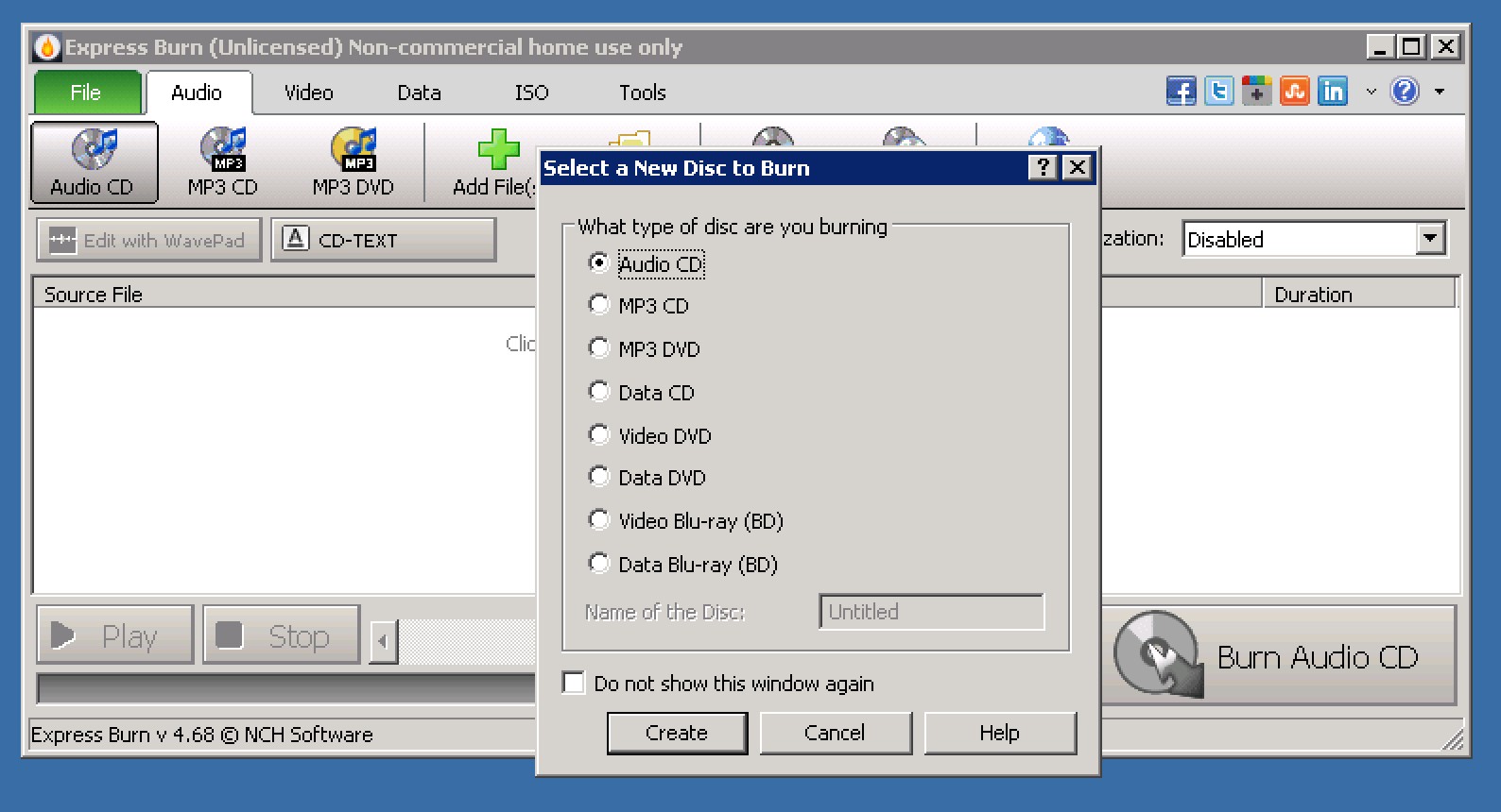 Express Burn screenshot 1