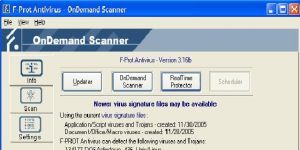 F-PROT Antivirus 6.0.9.6 screenshot 1