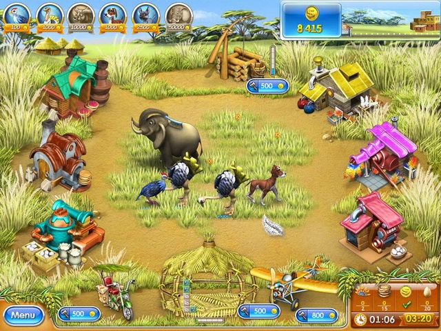 Farm Frenzy 3: Madagascar screenshot 1