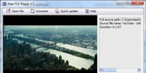 FLV Player 1.8 screenshot 1