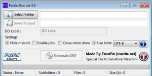 Folder2Iso 3.0 screenshot 1