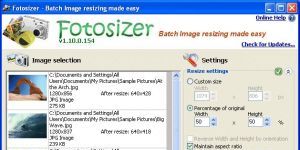 Fotosizer 2.09.0.548 screenshot 1