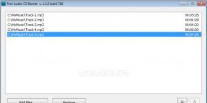Free Audio CD Burner 2.0.34.805 screenshot 1