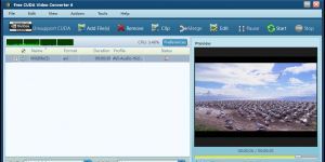 Free CUDA Video Converter 7.3 screenshot 1