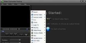 Free Video Converter Factory 8.0 screenshot 1