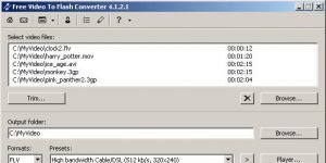 Free Video to Flash Converter 5.0.99.823 screenshot 1