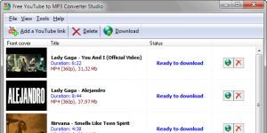 Free YouTube to MP3 Converter Studio 8.4 screenshot 1