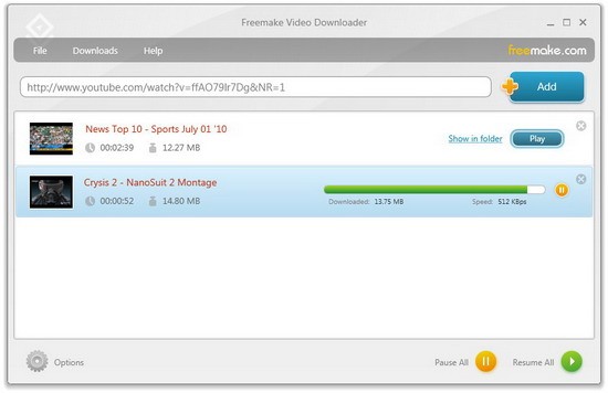 Freemake Video Downloader screenshot 1