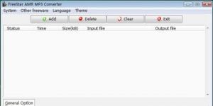 FreeStar AMR MP3 Converter 1.0.1 screenshot 1