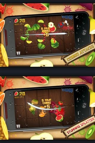 Fruit Ninja Free (Android) screenshot 1