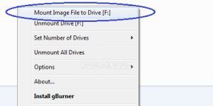 gBurner Virtual Drive 4.1 screenshot 1