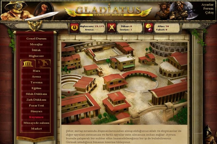 Gladiatus screenshot 1