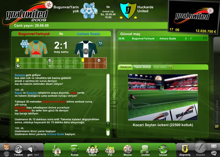 Goal United screenshot 1