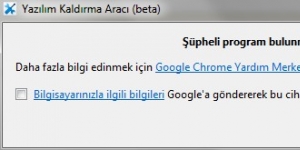 Google Chrome Yazılım Kaldırma Aracı screenshot 1