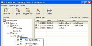 Günlük İş Takibi 2.32 screenshot 1