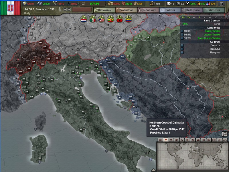 Hearts of Iron III screenshot 1