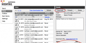 Hightail Express 2.14.1 screenshot 1