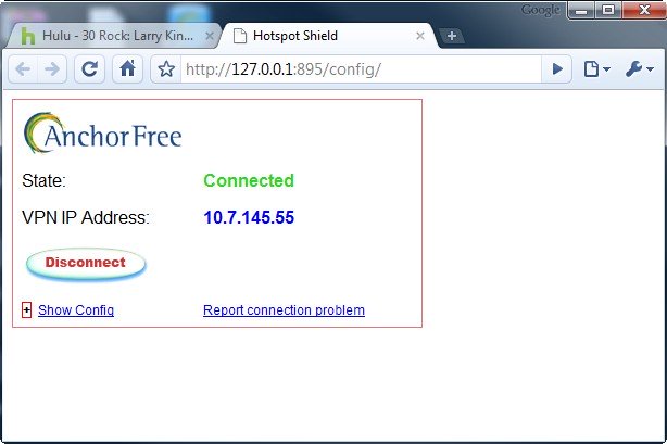 Hotspot Shield screenshot 1