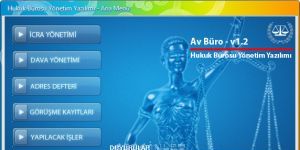 Hukuk Bürosu Yönetim Yazılımı 1.2 screenshot 1