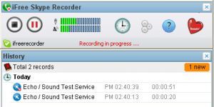 iFree Skype Recorder 7.0.11 screenshot 1