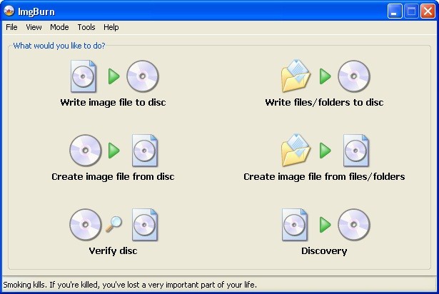 ImgBurn screenshot 1