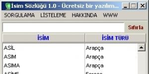 İsimler Sözlüğü 1.3 screenshot 1