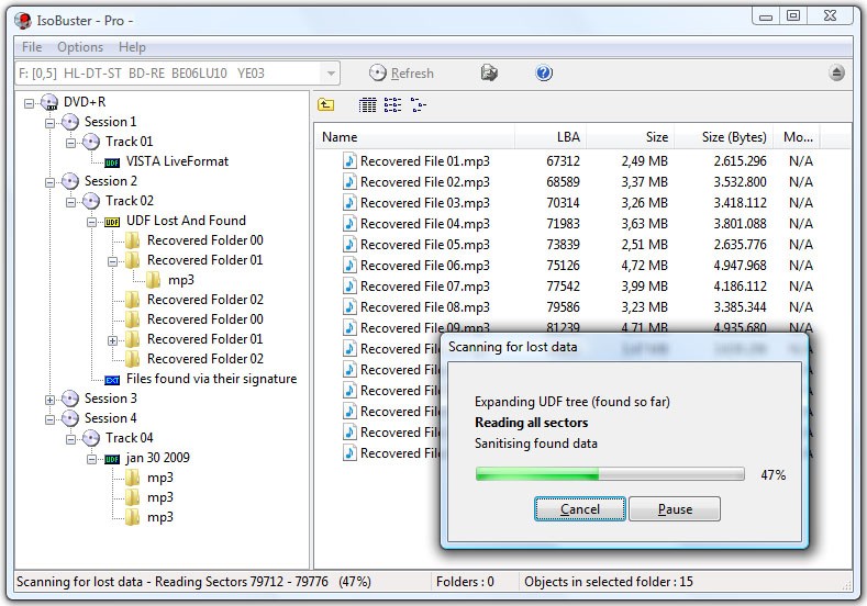 IsoBuster screenshot 1