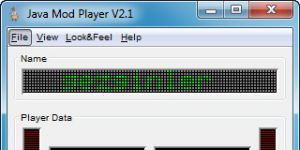 Java Mod Player 2.3 screenshot 1