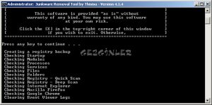Junkware Removal Tool 8.0.9 screenshot 1