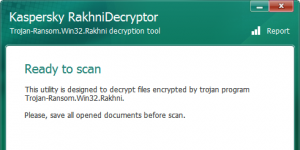 Kaspersky RakhniDecryptor 1.14.3.3 screenshot 1