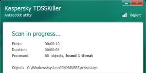 Kaspersky TDSSKiller 3.1.0.12 screenshot 1