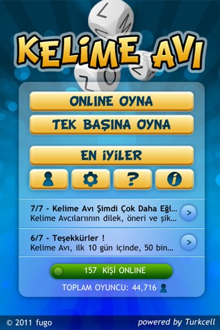 Kelime Avı (iPhone - iPad - iPod) screenshot 1
