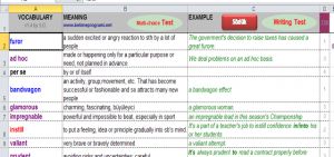 Kelime Excel 1.4 screenshot 1