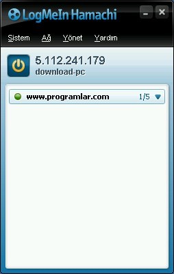 LogMeIn Hamachi screenshot 1
