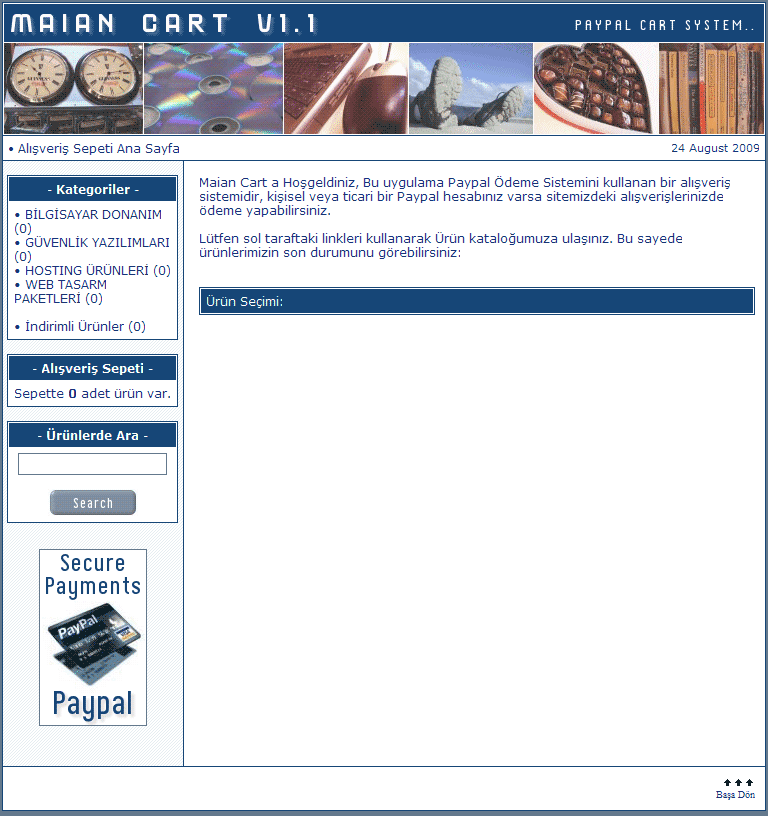 Maian Cart 1.1 screenshot 2