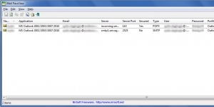Mail PassView 1.86 screenshot 1
