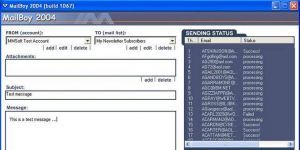 MailBoy MASS MAILER 2004 screenshot 1