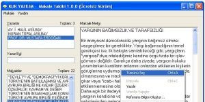 Makale Takibi 1.20 screenshot 1
