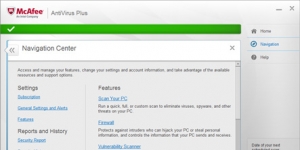 McAfee AntiVirus screenshot 1