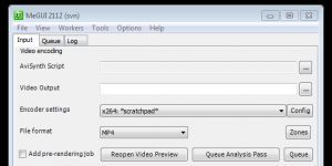 MeGUI 2624 screenshot 1