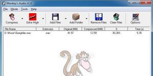 Monkey's Audio 4.16 screenshot 1