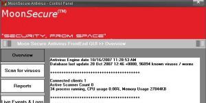 Moon Secure Antivirus 2.2.2.165 screenshot 1