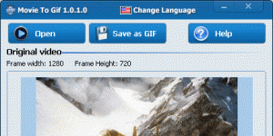 Movie To GIF 1.2.4.0 screenshot 1