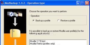 MozBackup 1.5.1 screenshot 1