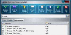 Mp3 Download Manager (MDM) | Bedava Mp3 İndirme Programı 1.3 screenshot 1