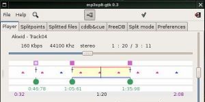 Mp3splt-gtk 0.9 screenshot 1