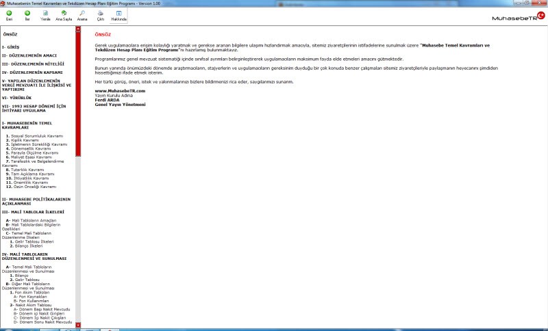 Muhasebenin Temel Kavramları ve Tekdüzen Hesap Planı Eğitim Programı screenshot 1