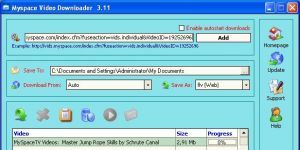 Myspace Video Downloader 3.21 screenshot 1